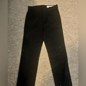 Rag and bone true black straight leg jeans in size 26